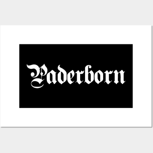 Paderborn written with gothic font Posters and Art